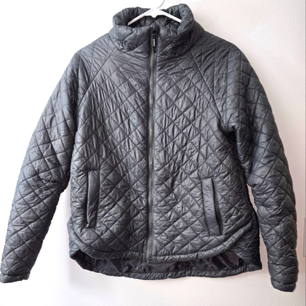 Kyodan Nylon Quilted Lightweight Puffer Jacket Gray Women's Size Medium