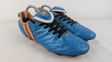 Patrick Mens Score FG Firm Ground Blue Orange Leather Football Boots UK Size 8