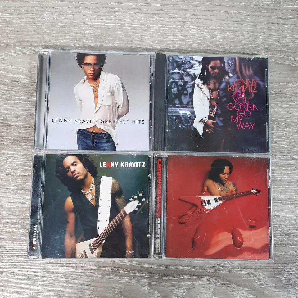 Lenny Kravitz CD Lot of 4 – Funk Rock – Greatest Hits, Are You Gonna Go My Way - Imagem 2 de 4