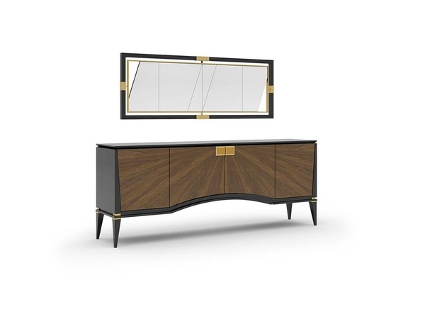 Luxus Set Esszimmer Sideboard Mit Spiegel Design Modern MöBel Neu-image