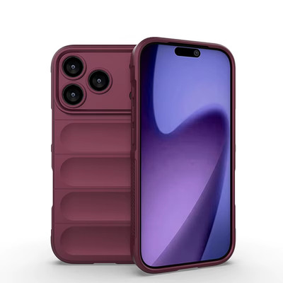 I Stoßfeste Silikon Hülle kompatibel mit iP 11 17 Pro Max weich Schutz Case