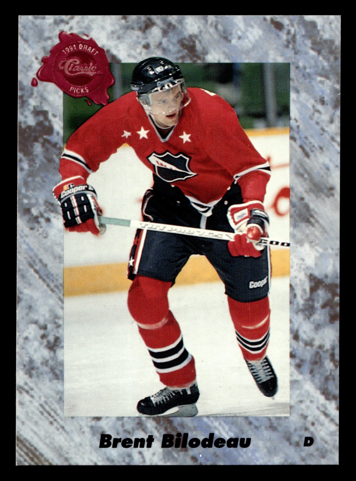 Brent Bilodeau 1991 Classic Four Sport #14 Montreal Canadiens