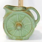 Vintage Frankoma Pottery Wagon Wheel Prairie Green Pitcher #94D