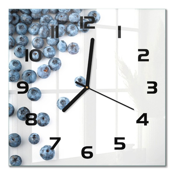 Design-Wanduhr Mit FließEnden Zeigern Blaubeeren Schwarze Zeiger 30X30 Cm-image