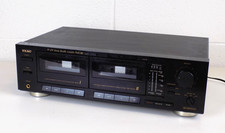 TEAC W-470 Stereo Double Tape CASSETTE DECK - Tested - Works See VIDEO