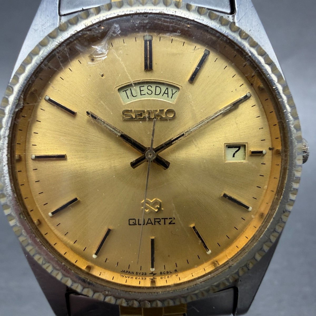 Seiko SQ Presidential Vintage Ladies Watch Black Dial Gold Plated Case Bracelet vintage watch mens Seiko SQ quartz president gold pl – WRIST  main image 4