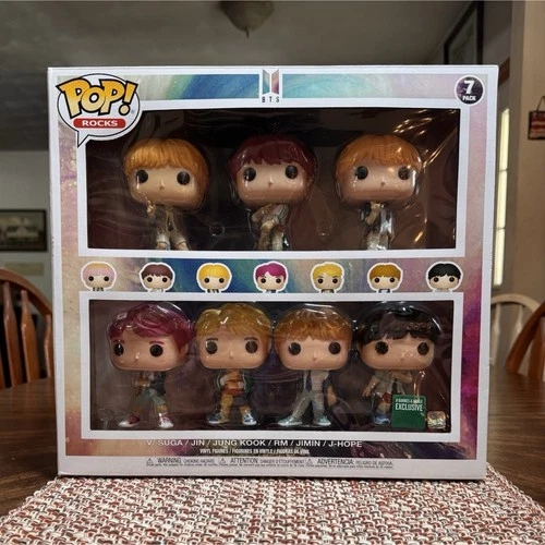 Funko Pop! Rocks BTS 7-Pack Barnes & Noble Exclusive Vinyl Figures Multipack