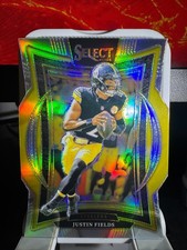 2024 Panini Select Concourse Silver Prizm Die-Cut Justin Fields #74 Steelers