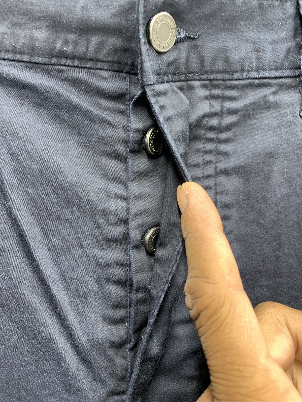 H&M Conscious Pants Mens Slim Fit Five Pocket Light Weight Black Size 34X32 thumbnail 12