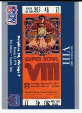 Super Bowl VIII Dolphins vs Vikings 1990 Pro Set #8 Football