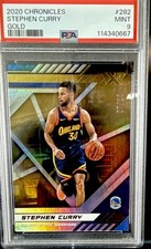 2020-21 Panini Chronicles XR Stephen Curry #282 Gold /10 PSA 9 Warriors