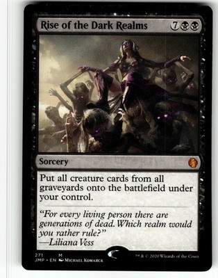 MISSING PART OF STAMP MISPRINT RISE OF THE DARK REALMS JUMPSTART MTG LP