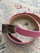 MM6 Modegürtel Rosa Kunstleder mit Metallsch...