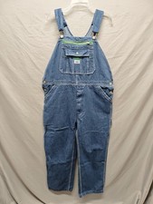 Liberty Overalls Denim Bib Overalls Mens 38x32 Blue Workwear Carpenter Utility