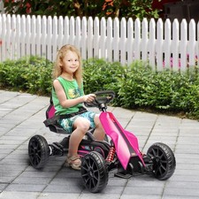 Electric Go Kart for Kids Outdoor Drifting Car Ride on Toy for Grils 3-8 Years