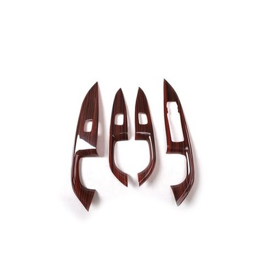 Fit For Buick Regal 17-21 Red Wood  Inner Door Window Lift Switch Cover Trim 4*