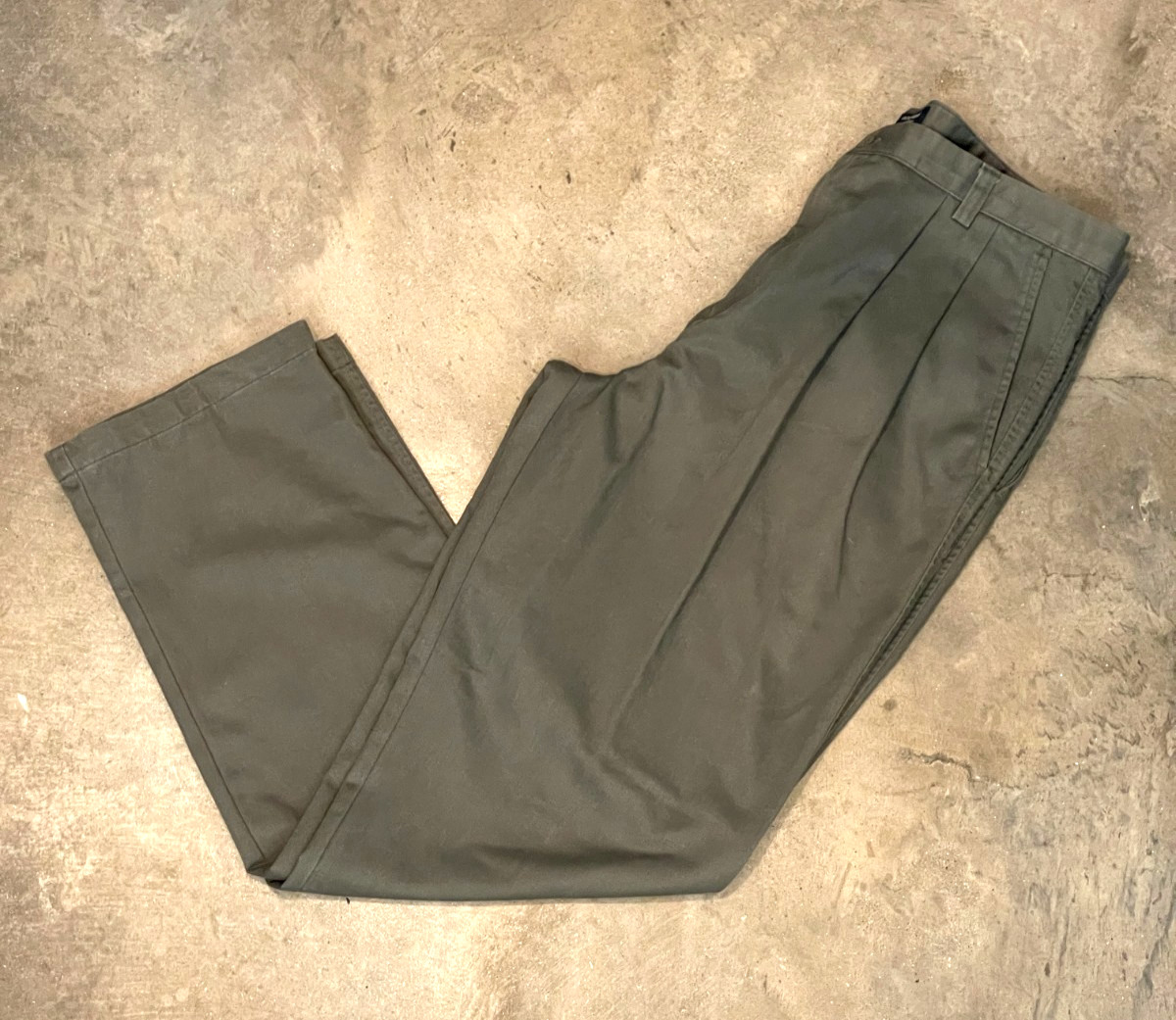 Dockers Pleated Dress Pants Men 38x34 Gray Cotton Relaxed Preppy Classic NWT New thumbnail 3
