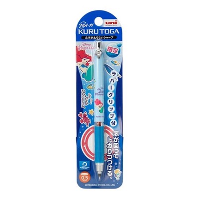 Mitsubishi Uni Kuru Toga Disney Ariel 0.5mm Mechanical Pencil New M5856DS1P