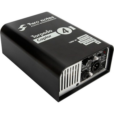 Two Notes Audio Engineering Torpedo Captor LoadboxAttenuatorDI Black 4 Ohm