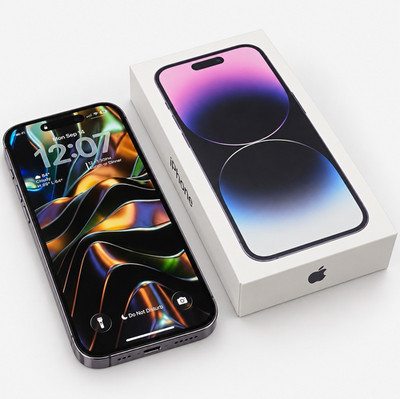 Apple iPhone 14 Pro 128GB Purple 48MP Camera Smartphone w/ Retail Box