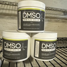 DMSO 70/30 Gel Lot Of 3 1 lb. w/Aloe Vera Super Biologic 99.995 Low odor New