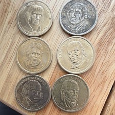 Presidential $1 Coins Jefferson Washington Jackson Adams Madison Polk Uncertifi…