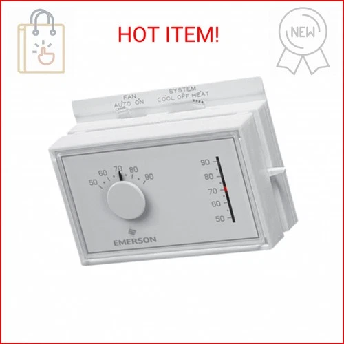 White-Rodgers Emerson 1F56N-444 Mechanical Heating and Cooling Thermostat
