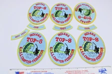 Indiana Top-8 Bass Chapter Federation Patches and Rockers 1995 - 1998