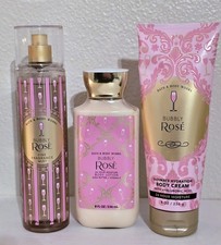 Bath  Body Works BUBBLY ROSE Lotion Fragrance Mist Spray CREAM Set Womens NEW