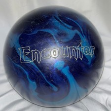 Columbia 300 Encounter Bowling Ball Blue Teal Swirl 14 lbs 12oz Drilled 1070692C