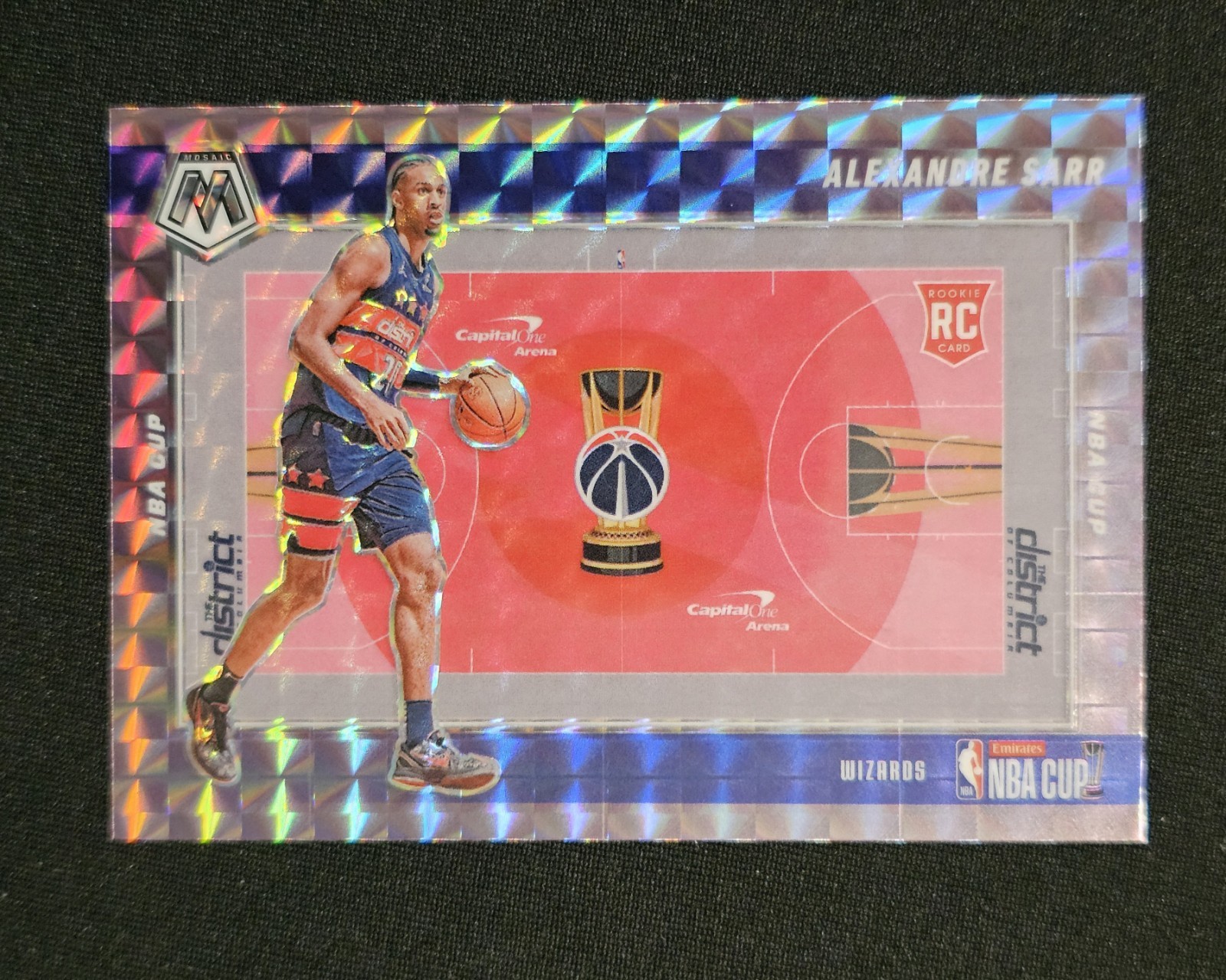 2024-25 Panini Mosaic ALEXANDRE SARR RC NBA CUP SP Washington Wizards #16