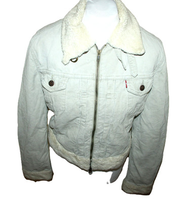 Levi's Damen Jeansjacke M Cord Sherpa Denim