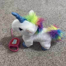 Kid Connection RC Rainbow Unicorn 9" Stuffed Plush Corded Sounds Movement Works