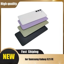 Battery Back Glass Cover For Samsung Galaxy S21 FE Case With Camera Lens HAU