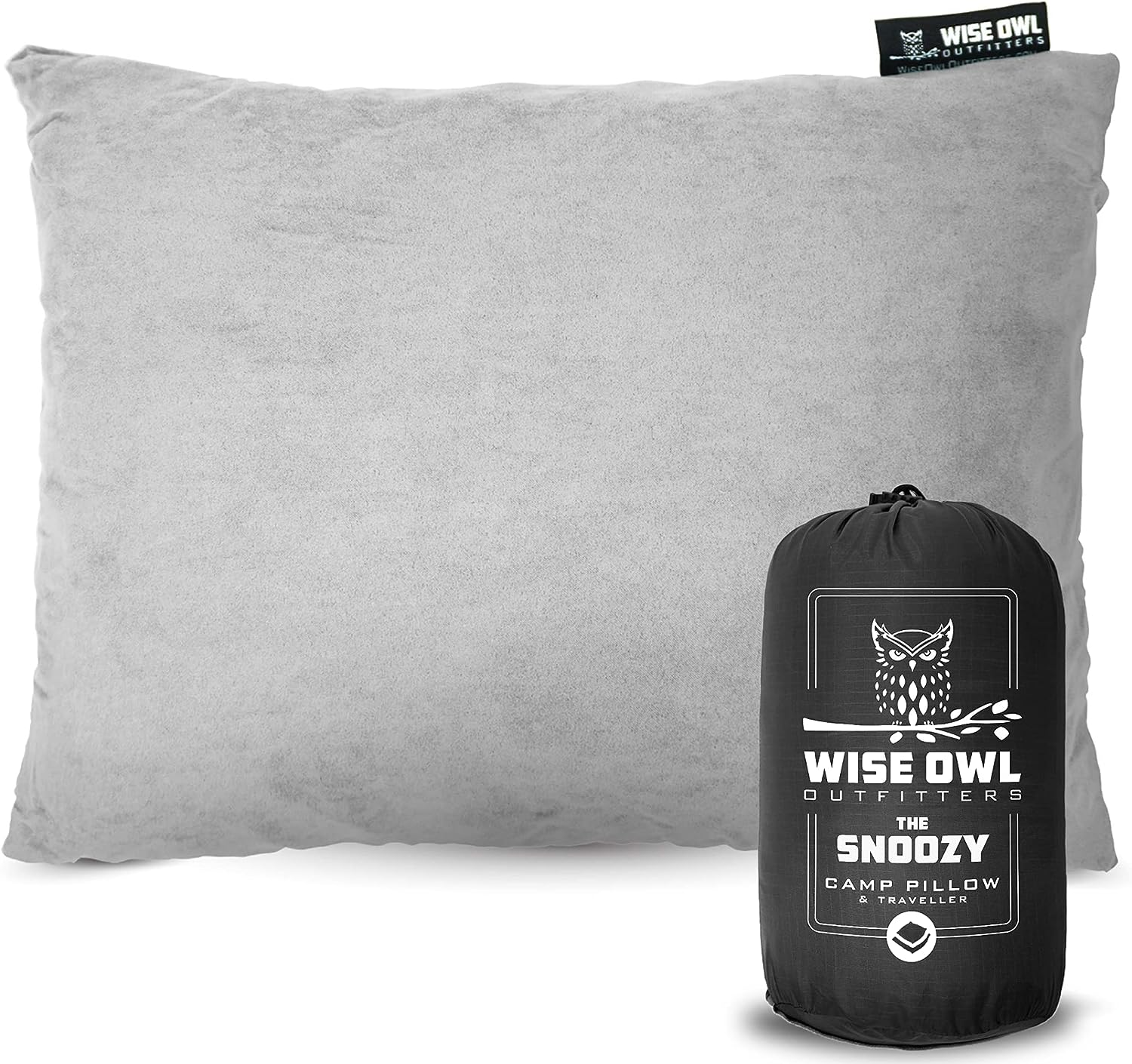 Memory Foam Camping Pillow for Travel, Hiking, Backpacking & Airplane Sleeping