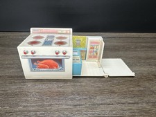 Vintage 90s Lewis Galoob Toys Secret Places Stove Pull Out Kitchen