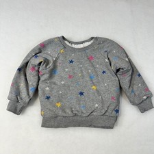 Hanna Andersson Kids Gray Sherpa Lined Star Sweatshirt 100cm US 4 FWH19