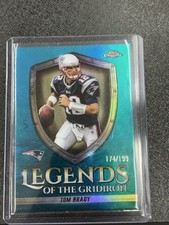 2025 Topps Chrome - Legends of the Gridiron Tom Brady Teal  Refractor /199