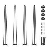 Vevor Tischbeine Haarnadelbeine 4 StüCke 86,3 Cm Kohlenstoffstahl Hairpin Leg