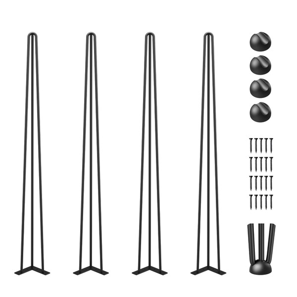 Vevor Tischbeine Haarnadelbeine 4 StüCke 86,3 Cm Kohlenstoffstahl Hairpin Leg-image