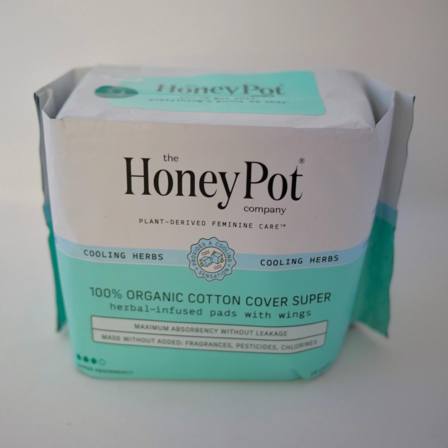 The Honey Pot Herbal Infused Pads With Wings Super Absorbency 16 Count Organic