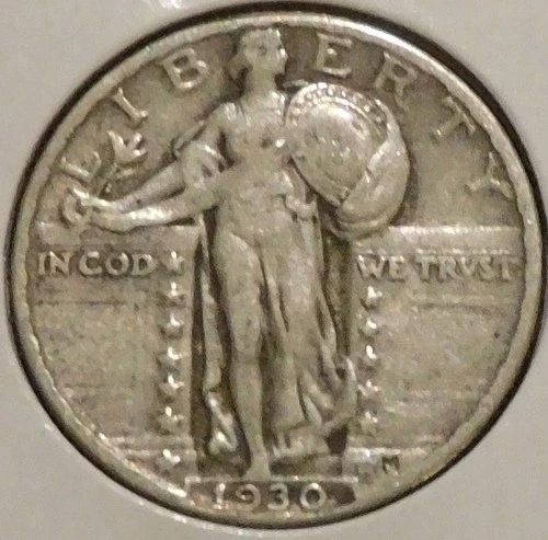 Silver Quarter - Standing Liberty - 1930 [829]