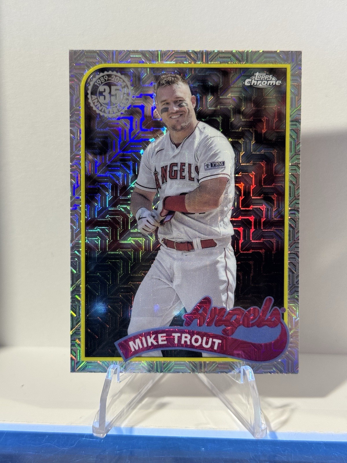2024 Topps Series 2 - 1989 Topps Chrome Silver Pack Mojo Mike Trout #2T89C-100