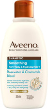 Image of Aveeno Scalp Soothing Haircare Smoothing Shampoo, Rosewater & Chamomile Blend, C