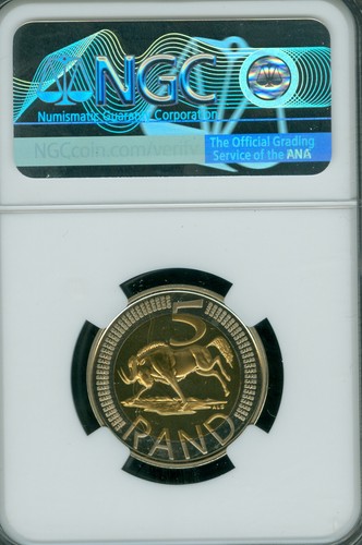 2015 CW SOUTH AFRICA 5 RAND NGC PL68 MAC FINEST GRADE & SPOTLESS 796 MINTAGE * - Picture 2 of 4