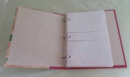 ÁLBUM DE FOTOS Palabra Francesa Encuadernada en Anillo Sostiene 236 Diapositivas Fotos 4"x6" Floral Retro - Imagen 4 de 6