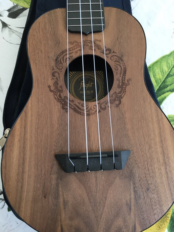 Flight TUC-50-WALNUT, 4-String Travel Concert Ukulele, Walnut FREE SHIPPING - Image 2 of 4