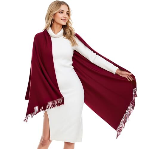 Shawls and Wraps for Evening Dresses, Softable Shawl Wraps Scarf for Red - Foto 1 di 6