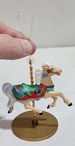 1989 Hallmark Keepsake Ornament "Ginger" 4th of 4 in Carousel Horse Series - Picture 5 of 9