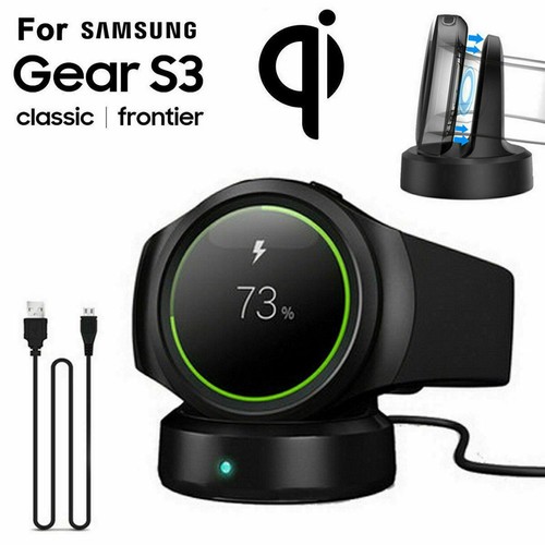 Chargeur de station de charge sans fil montre Samsung Galaxy / Gear S3 / Frontier Classic - Photo 2 sur 3